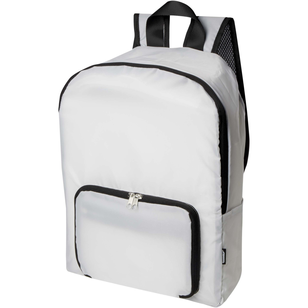 Logotrade promotional giveaway image of: EcoFold RPET foldable backpack 15L