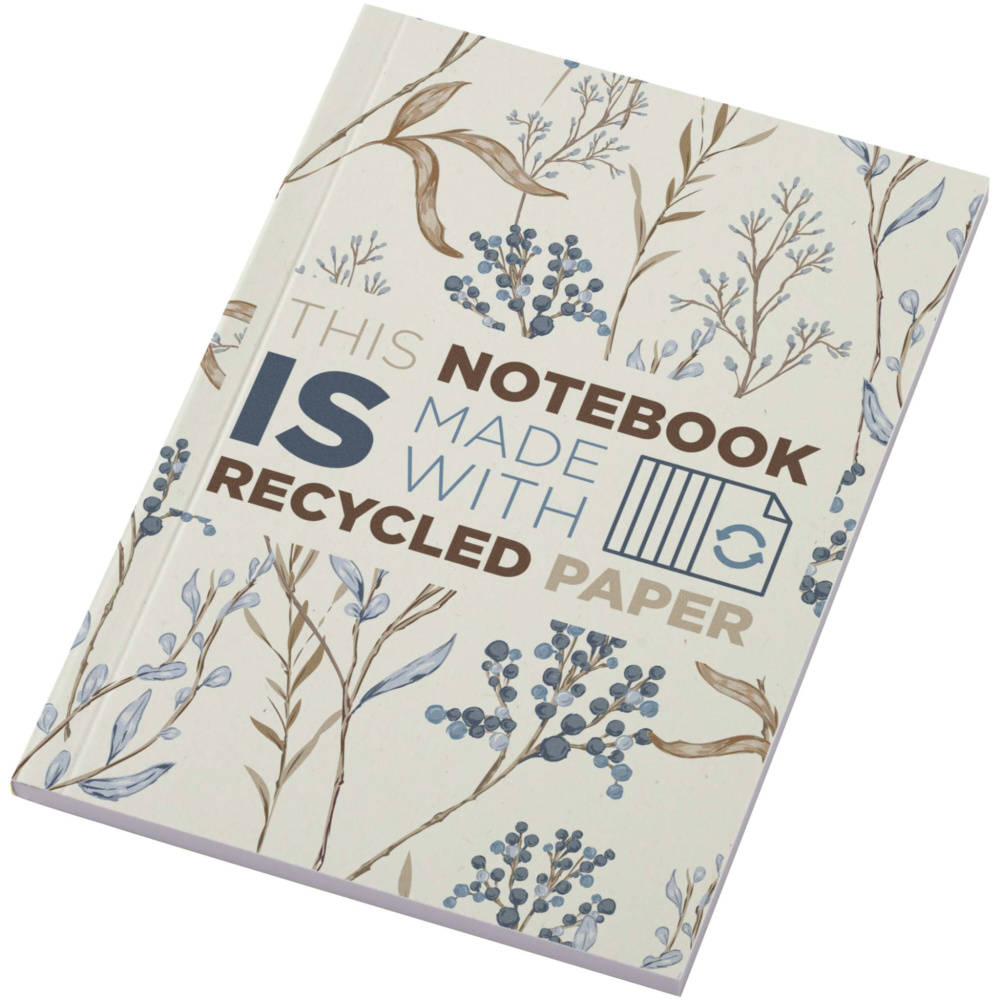 Logotrade promotional giveaway image of: Novella Austen A6 recycled soft cover notebook - 50 sheets