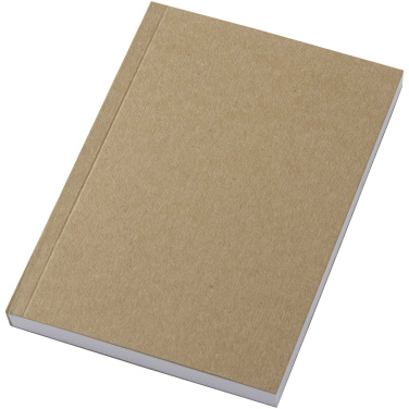 Logo trade promotional products picture of: Novella Austen A6 recycled soft cover kraft notebook - 100 sheets