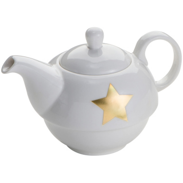 Logo trade promotional merchandise image of: Porcelain tea set
