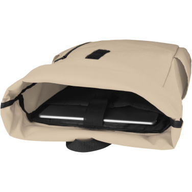 Logo trade promotional merchandise picture of: Byron 15.6" GRS RPET roll-top backpack 18L
