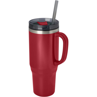 Logo trade business gift photo of: Melbourne 1200 ml RCS certified insulated tumbler with straw