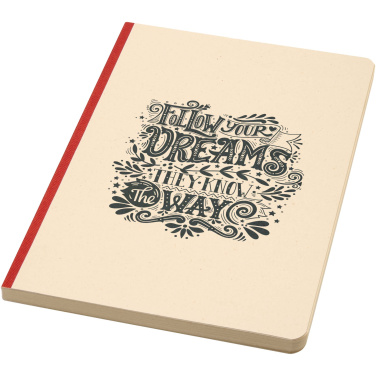 Logo trade promotional giveaways picture of: Liliana A5 sugarcane and RPET soft cover notebook