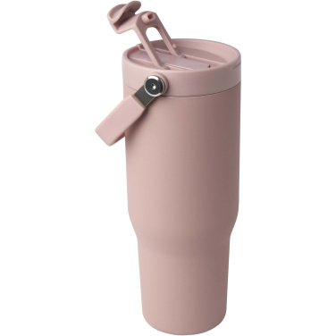 Logo trade corporate gifts picture of: Bronx 900 ml RCS recycled stainless steel copper vacuum insulated tumbler with dual function lid