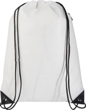 Logotrade promotional giveaway picture of: Evergreen GRS recycled non-woven drawstring bag 5L