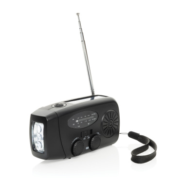 Logo trade promotional item photo of: RescueWave RCS recycled plastic emergency radio
