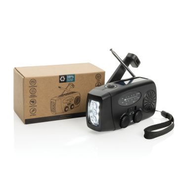 Logo trade promotional item photo of: RescueWave RCS recycled plastic emergency radio