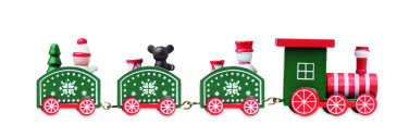 Logo trade corporate gifts image of: Wooden Christmas train
