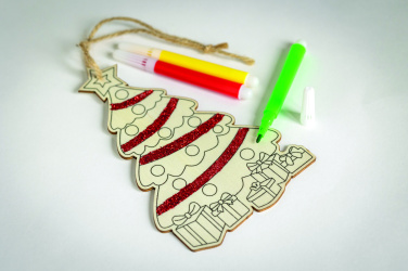 Logo trade advertising products image of: Christmas tree ornament