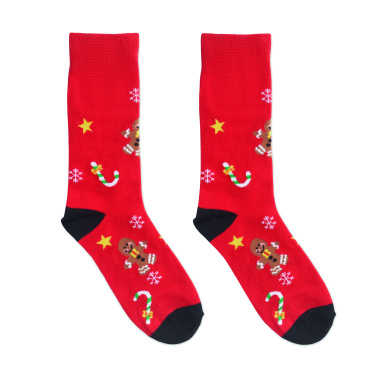 Logo trade business gift photo of: Pair of Christmas socks M