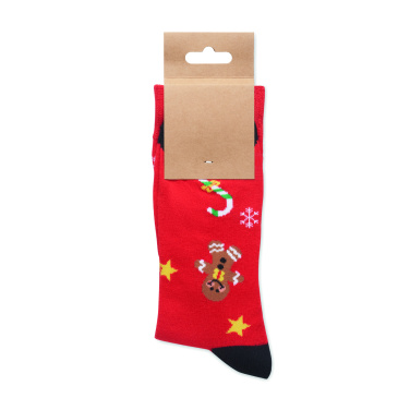 Logo trade corporate gift photo of: Pair of Christmas socks M