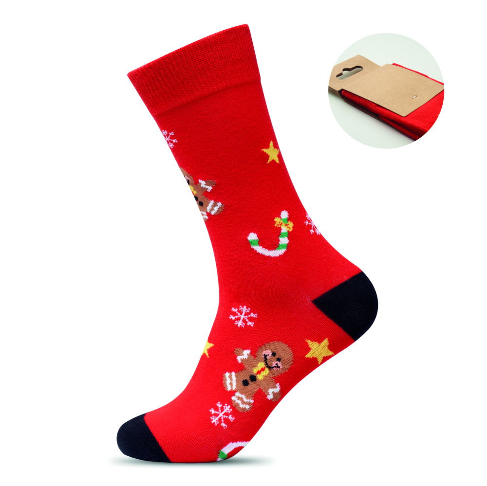 Logo trade promotional items picture of: Pair of Christmas socks L