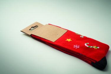 Logo trade corporate gifts image of: Pair of Christmas socks L