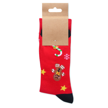 Logotrade promotional product picture of: Pair of Christmas socks L