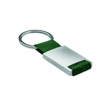 Logo trade corporate gifts image of: Metal rectangular key ring Espoo
