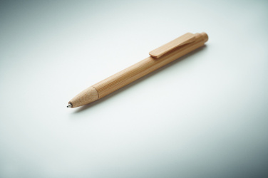 Logo trade advertising products picture of: Bamboo automatic ball pen
