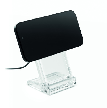 Logo trade promotional item photo of: Acrylic wireless charger 15W
