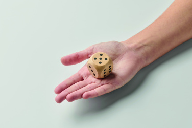 Logo trade promotional product photo of: Schima wooden dice 3cm dia