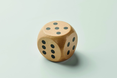 Logotrade promotional merchandise picture of: Schima wooden dice 5cm dia