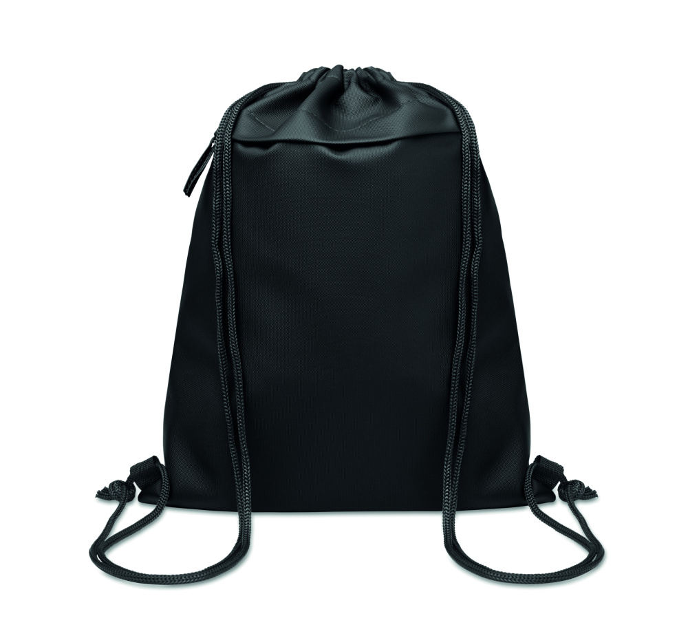 Logo trade corporate gift photo of: Drawstring bag in 600D RPET