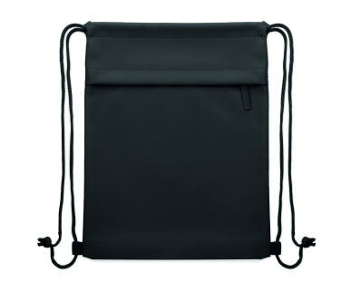 Logo trade advertising products image of: Drawstring bag in 600D RPET