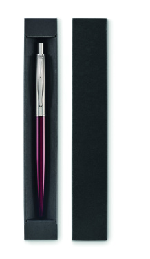 Logo trade advertising product photo of: Push button pen in box
