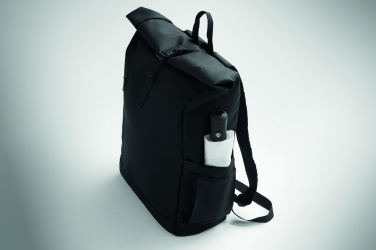 Logo trade promotional items image of: Rolltop laptop rucksack 600D