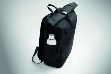 Logo trade advertising product photo of: Rolltop laptop rucksack 600D