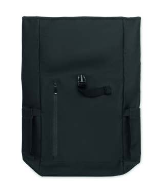 Logo trade promotional item photo of: Rolltop laptop rucksack 600D