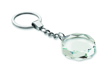 Logotrade corporate gifts photo of: Glass round award key ring