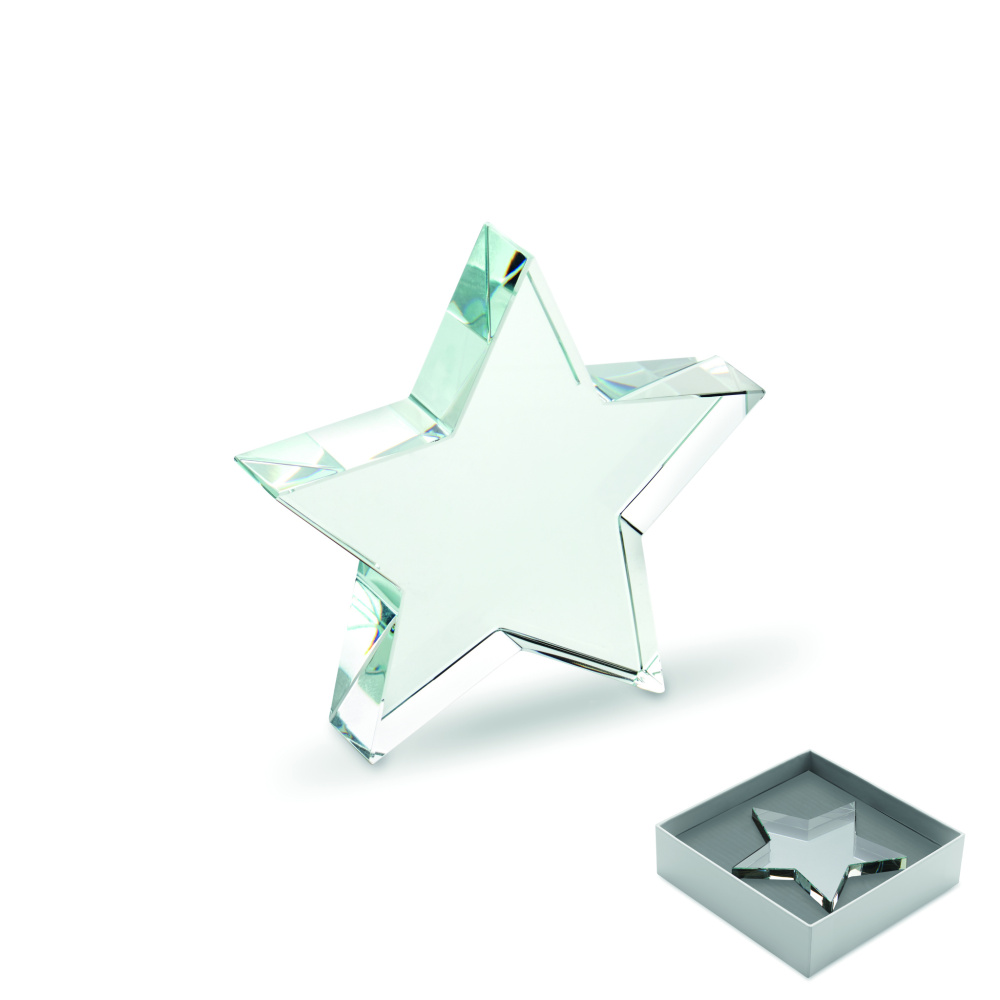 Logo trade advertising products picture of: Glass star award