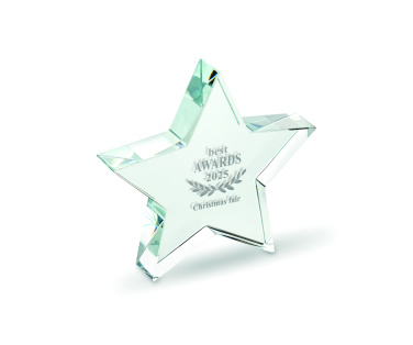 Logo trade promotional items image of: Glass star award