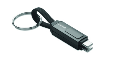 Logo trade promotional gifts image of: 60W charging cable keyring