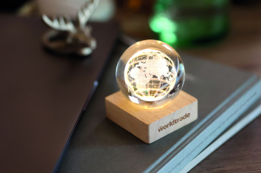 Logo trade promotional items picture of: LED globe glass ball