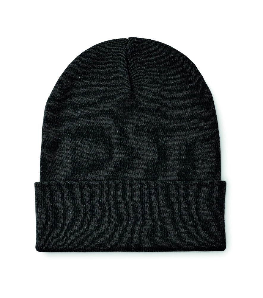Logotrade promotional item picture of: Knitted beanie with cuff