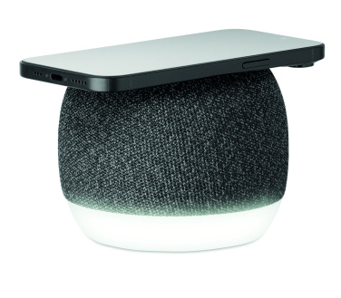 Logo trade corporate gifts picture of: 15W wireless charger speaker