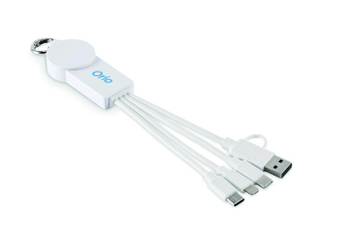 Logo trade business gift photo of: 2 in 1 charging cable type-C