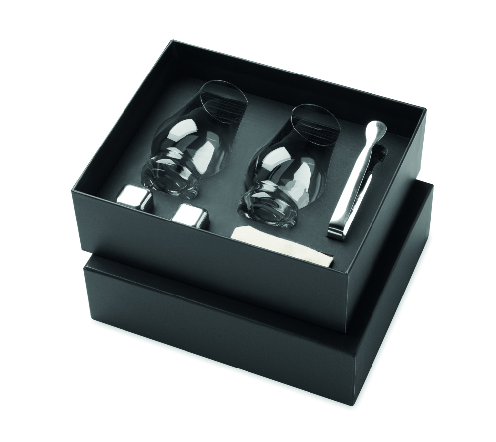 Logo trade promotional merchandise image of: Set of whisky tasting glasses