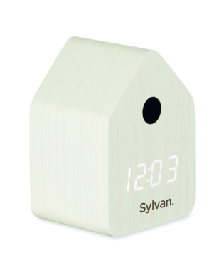 Logo trade promotional merchandise photo of: MDF cuckoo alarm clock
