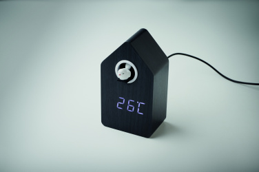 Logo trade promotional products image of: MDF cuckoo alarm clock