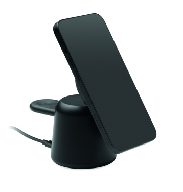 Logo trade promotional product photo of: 3 in 1 wireless charger 15W