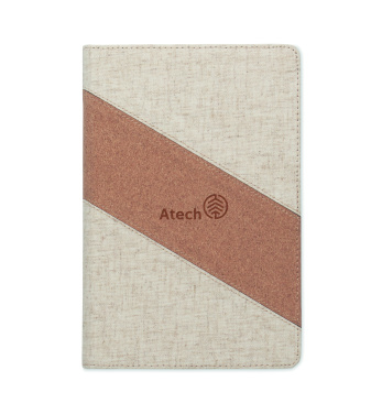Logo trade promotional products image of: A5 notebook with 15W charger