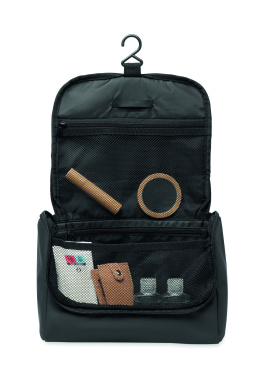 Logo trade advertising product photo of: Cosmetic hanging bag in PU