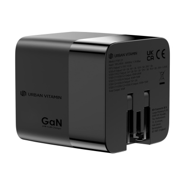 Logo trade promotional items image of: Urban Vitamin Mendocino 65W GaN charger retractable cable