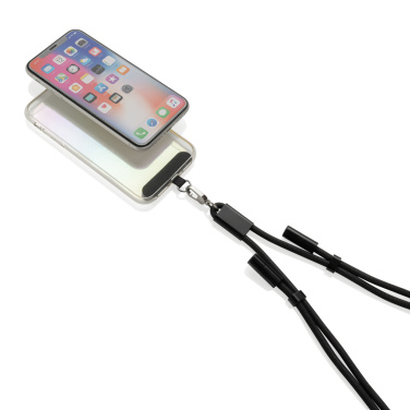 Logotrade corporate gift picture of: LoopAmp RCS RPET adjustable phone cord with 60W cable