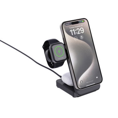 Logo trade promotional products picture of: Urban Vitamin Arcadia RCS rplastic 15W 3in1 magnetic charger