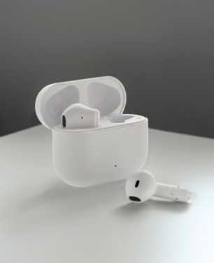 Logo trade advertising products picture of: Tunevo RCS recycled plastic wireless earbuds