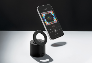 Logo trade promotional giveaway photo of: Magpulse RCS recycled plastic 3W speaker w/magnetic holder