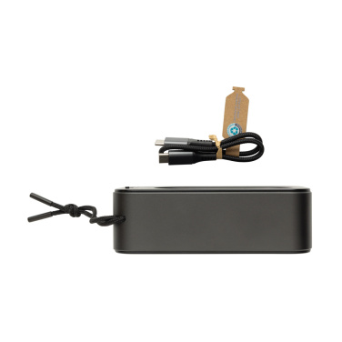 Logotrade promotional gift picture of: Swiss Peak RCS recycled aluminium 10W bass speaker