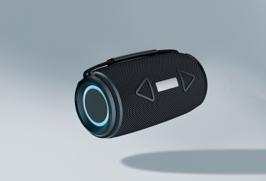 Logo trade promotional merchandise picture of: Prisma RCS recycled plastic IPX 4 waterpoof 16W speaker